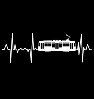 Obrázek 2 produktu Pánské tričko Kardiogram a Tramvaj