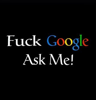 Obrázek 2 produktu Pánské tričko Neřeš Google, zeptej se mě "Fuck Google, Ask me" (Velikost: S)