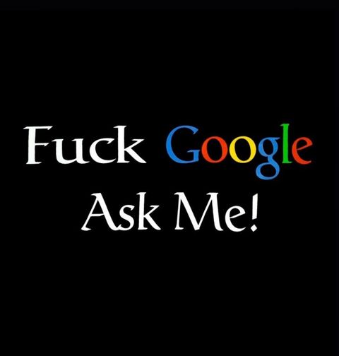 Obrázek produktu Dětské tričko Neřeš Google, zeptej se mě "Fuck Google, Ask me"