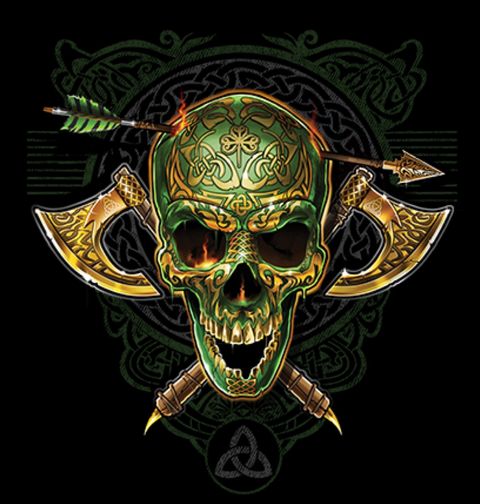 Obrázek produktu Pánské tričko Celtic Skull Keltská Lebka