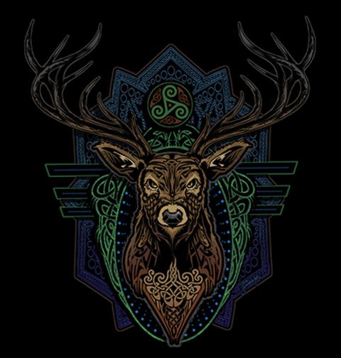 Obrázek produktu Dámské tričko Keltský Jelen 
