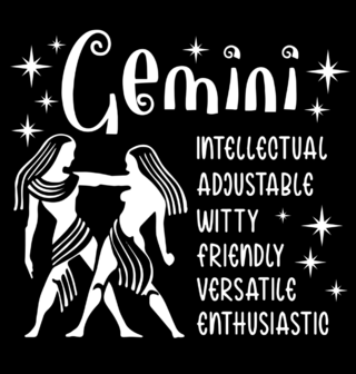 Obrázek 2 produktu Bavlněná taška Horoskop Blíženci Gemini