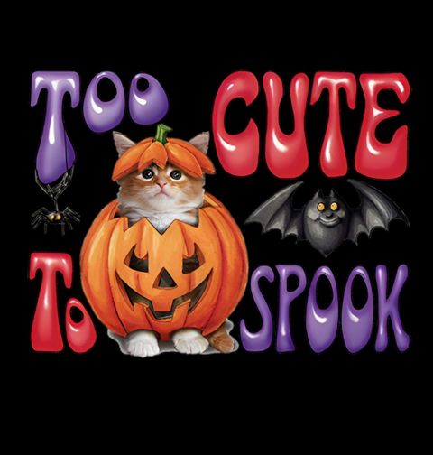 Obrázek produktu Dámské tričko Too cute to spook