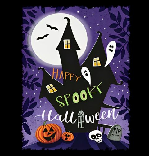 Obrázek produktu Pánské tričko Happy Spooky Halloweenský Dům