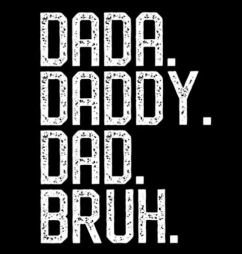 Obrázek produktu Pánské tričko Dada, Daddy, Dad, Bruh - Tatínek