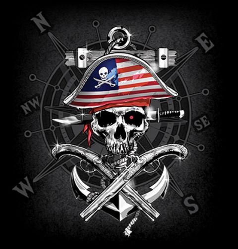 Obrázek produktu Dámské tričko Pirátský kompas