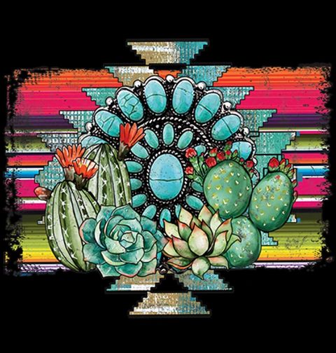 Obrázek produktu Dámské tričko Aztécký kaktus