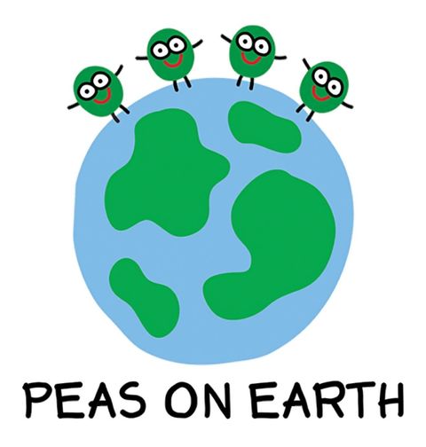 Obrázek produktu Dámské tričko Hrášky na zemi Mír pro všechny