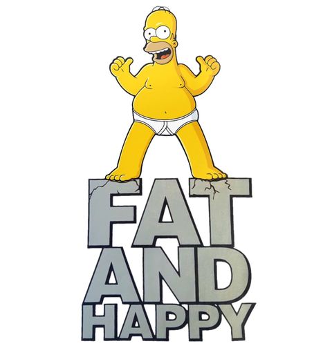 Obrázek produktu Pánské tričko Homer Simpson "Tlustý a veselý"