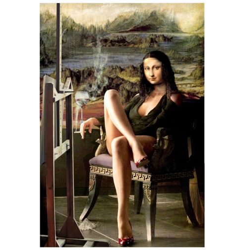 Obrázek produktu Pánské tričko Mona Lisa v zákulisí