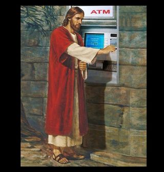 Obrázek 2 produktu Pánské tričko Ježíš potřebuje peníze