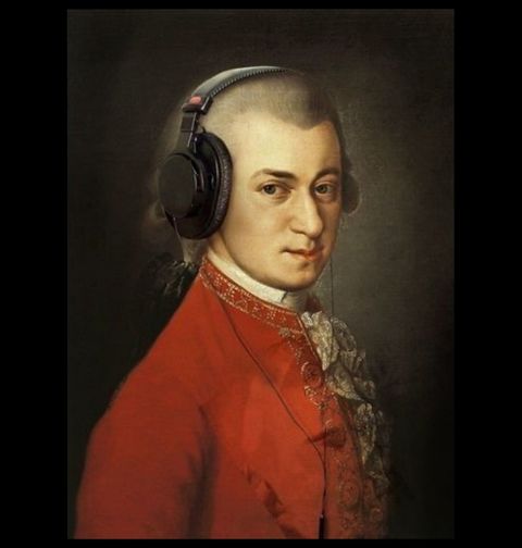 Obrázek produktu Pánské tričko Mozart se sluchátkama
