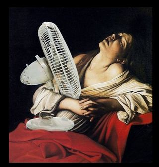 Obrázek 2 produktu Dámské tričko Antická žena s větrákem 