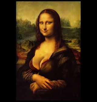 Obrázek 2 produktu Pánské tričko Mona Lisa s výstřihem