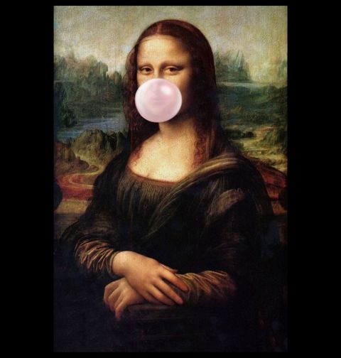 Obrázek produktu Pánské tričko Mona Lisa se žvýkačkou