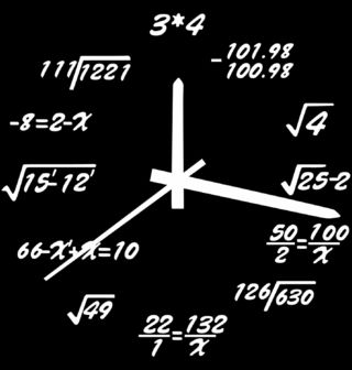 Obrázek 2 produktu Pánské tričko Kolik je hodin? Každá hodina se počítá Math Clock