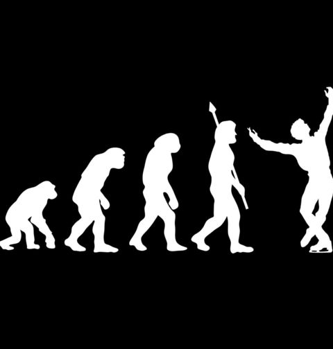 Obrázek produktu Dámské tričko Evoluce krasobruslení