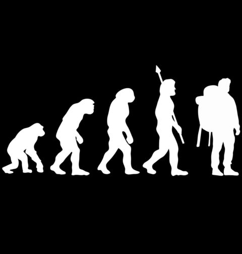 Obrázek produktu Pánské tričko Evoluce turistiky
