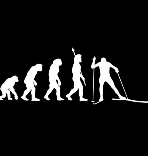 Obrázek produktu Dětské tričko Evoluce běžkování