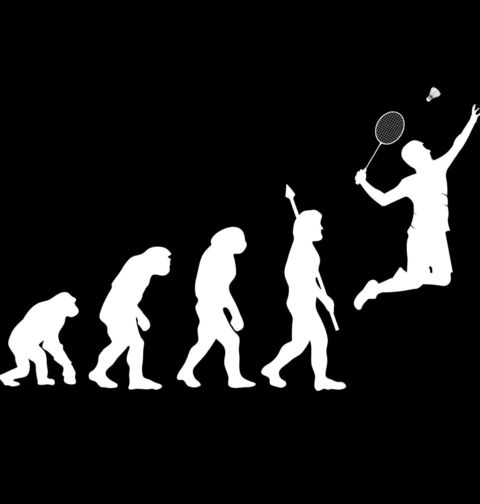 Obrázek produktu Pánské tričko Evoluce badmintonu