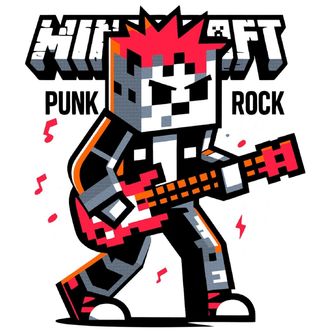 Obrázek 2 produktu Dětské tričko Minecraft Punk Rocker