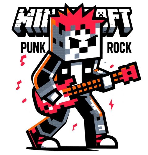 Obrázek produktu Pánské tričko Minecraft Punk Rocker