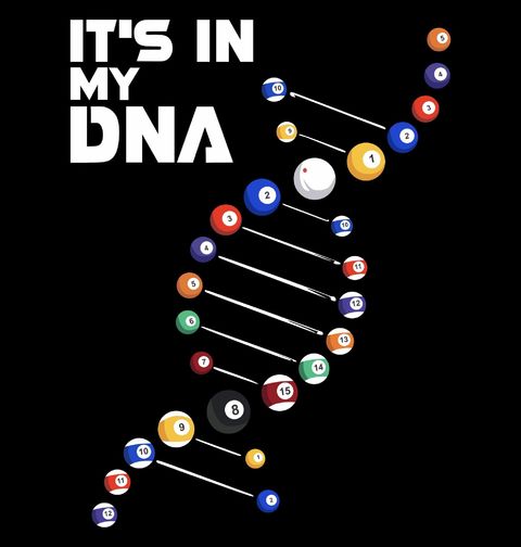 Obrázek produktu Dětské tričko Kulečník v mém DNA  It's in my DNA