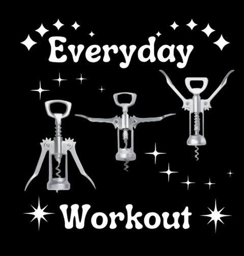 Obrázek produktu Dámské tričko Zvedám špunty, ne činky Wine Workout Everyday