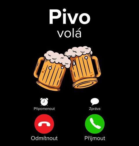 Obrázek produktu Dámské tričko Pivo volá Phone Call