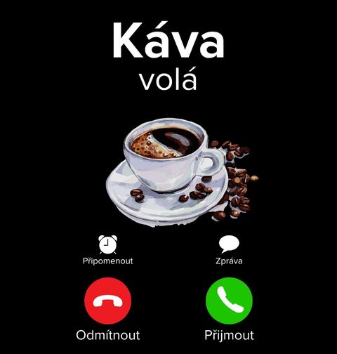 Obrázek produktu Pánské tričko Káva volá Phone Call