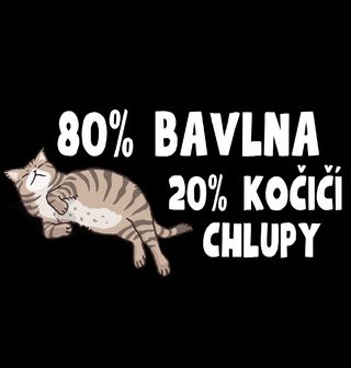 Obrázek 2 produktu Dámské tričko 80% Bavlna 20% Kočičí Chlupy