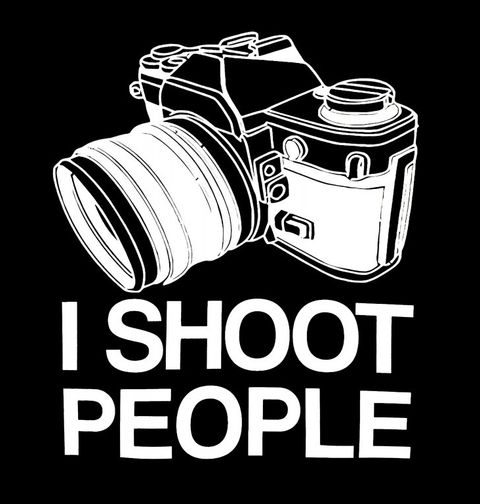 Obrázek produktu Dámské tričko I shoot people "Fotím/Střílím lidi."