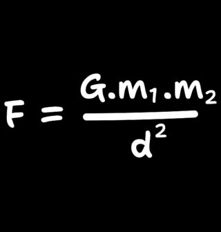 Obrázek 2 produktu Pánské tričko Newtonův gravitační zákon