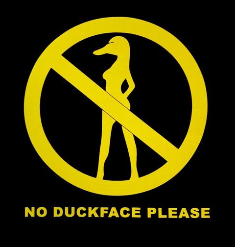 Obrázek produktu Dámské tričko "Už žádný duckface, prosím"