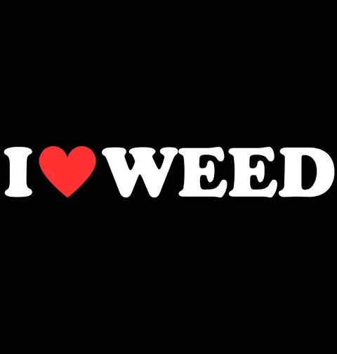 Obrázek produktu Dámské tričko I Love Weed