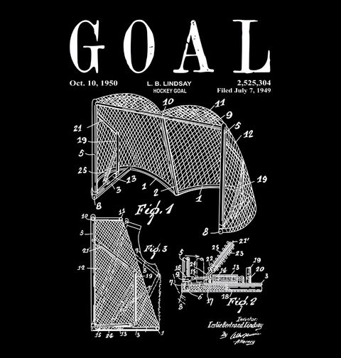 Obrázek produktu Pánské tričko Hokejová branka Patent L. B. Linsay