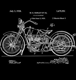 Obrázek 2 produktu Pánské tričko Motorka Harley Patent W. S. Harley