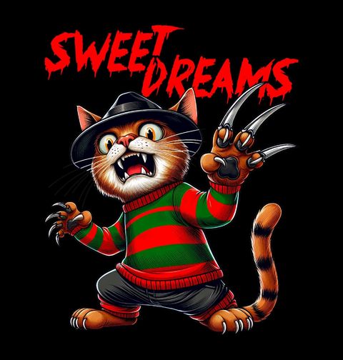 Obrázek produktu Pánské tričko Freddy Meowger Kočka Sweet Dreams