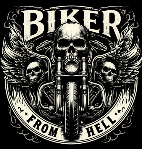 Obrázek produktu Pánské tričko Motorkář Biker from Hell