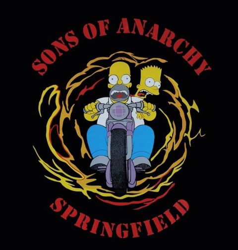 Obrázek produktu Dámské tričko  Simpsonovi Sons of Anarchy The Simpsons Synové Anarchie 
