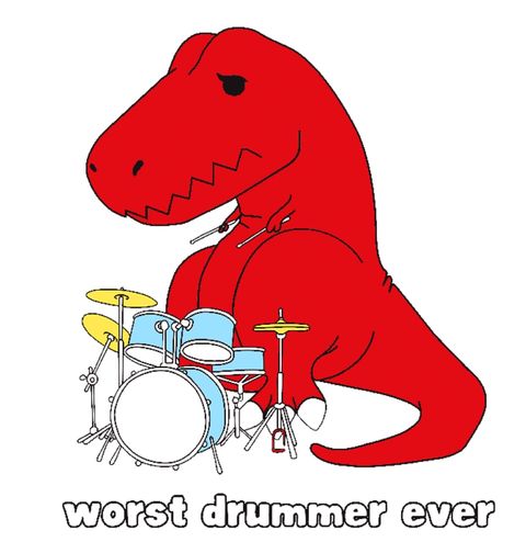 Obrázek produktu Dámské tričko Nejhorší bubeník Tyrannosaurus Rex