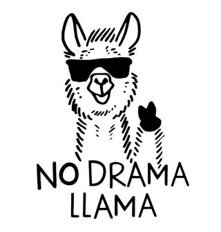 Obrázek 2 produktu Dětské tričko Lama co nedělá drama No drama Llama  (Velikost: 5-6)