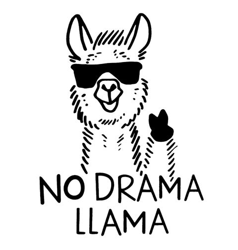 Obrázek produktu Pánské tričko Lama co nedělá drama No drama Llama 