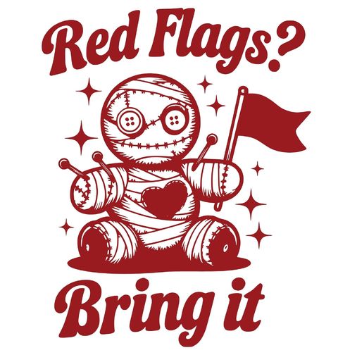 Obrázek produktu Dámské tričko Voodoo Panenka Red Flags? Bring it