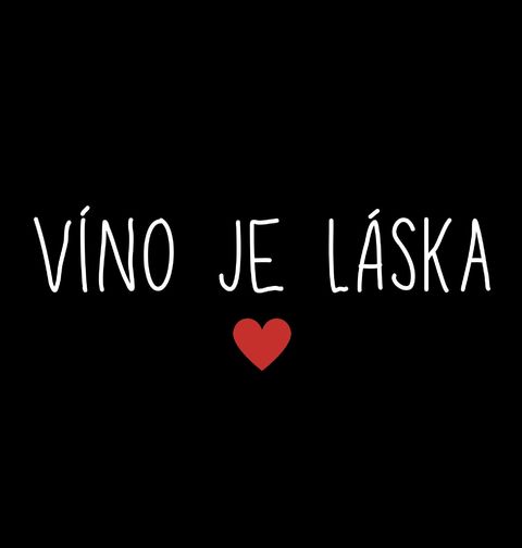 Obrázek produktu Pánské tričko Víno je láska