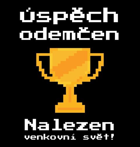 Obrázek produktu Pánské tričko Herní Trofej: Nalezen venkovní svět!