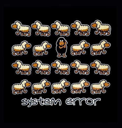 Obrázek produktu Dětské tričko Chyba v Systému "System Error"