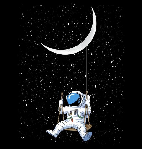 Obrázek produktu Pánské tričko Astronaut Houpačka v Galaxii