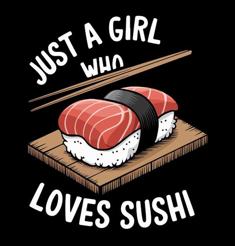 Obrázek produktu Dámské tričko Jen holka, co miluje sushi