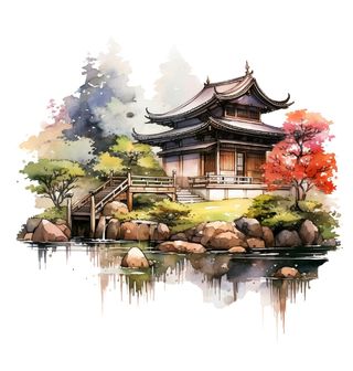 Obrázek 2 produktu Pánské tričko Japonská Zahrada
